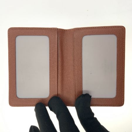  LOUIS VUITTON ルイヴィトン モノグラム ポルト 2 カルト ヴェルティカル パスケース M60553 ブラウン