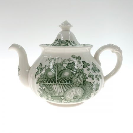  MASONS フルーツバスケット ティーポット ホワイト x グリーン