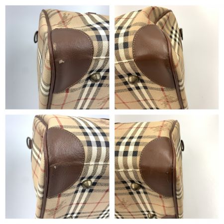  BURBERRY バーバリー バーバリーズ ノバチェック ボストンバッグ ベージュ