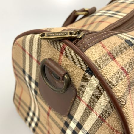  BURBERRY バーバリー バーバリーズ ノバチェック ボストンバッグ ベージュ