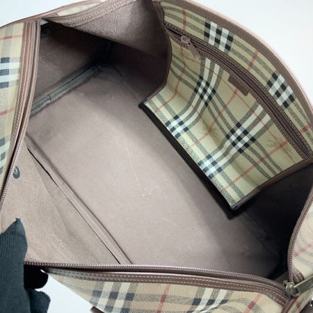  BURBERRY バーバリー バーバリーズ ノバチェック ボストンバッグ ベージュ