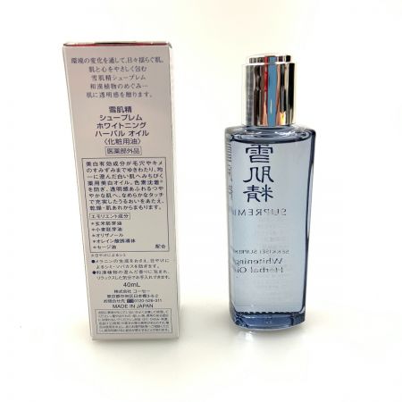  雪肌精 雪肌精 シュープレム ホワイトニング ハーバル オイル 化粧用油 40ml