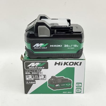  HiKOKI ハイコーキ 純正品 蓄電池 マルチボルトバッテリー BSL36A18X 未使用品