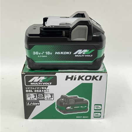  HiKOKI ハイコーキ 純正品 蓄電池 マルチボルトバッテリー BSL36A18X 未使用品