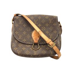 〇〇 LOUIS VUITTON ルイヴィトン モノグラム サンクルー GM 斜め掛け ショルダーバッグ M51242 ブラウン Cランク