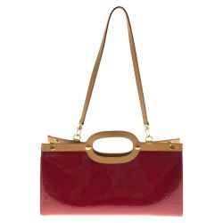 〇〇 LOUIS VUITTON ルイヴィトン モノグラム ヴェルニ ロクスバリー ドライブ 2WAYバッグ M91987 レッド Bランク