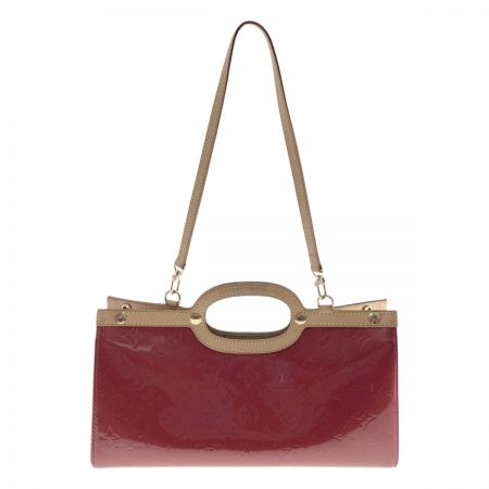  LOUIS VUITTON ルイヴィトン モノグラム ヴェルニ ロクスバリー ドライブ 2WAYバッグ M91987 レッド