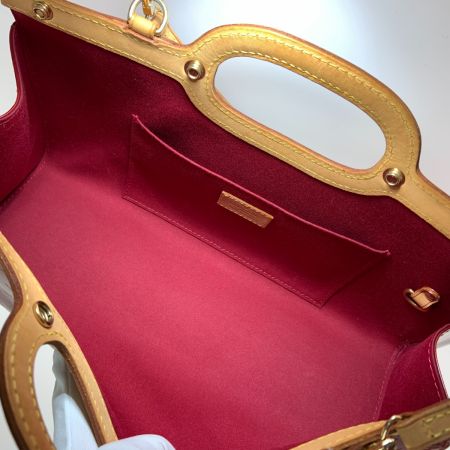  LOUIS VUITTON ルイヴィトン モノグラム ヴェルニ ロクスバリー ドライブ 2WAYバッグ M91987 レッド