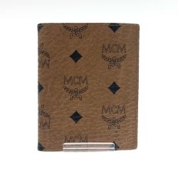 〇〇 MCM エムシーエム エムシーエム ヴィセトス 二つ折り財布 ミニウォレット ブラウン Bランク