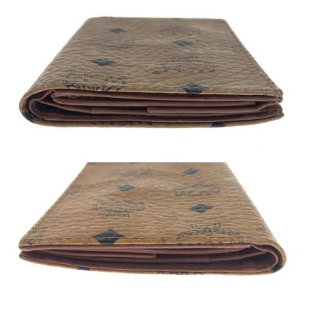  MCM エムシーエム エムシーエム ヴィセトス 二つ折り財布 ミニウォレット ブラウン