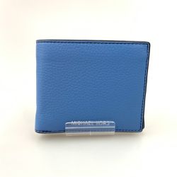 〇〇 MICHAEL KORS マイケルコース ビルフォード ウィズ コインポケット 二つ折り財布 36T4LCOF3L ブルー Bランク