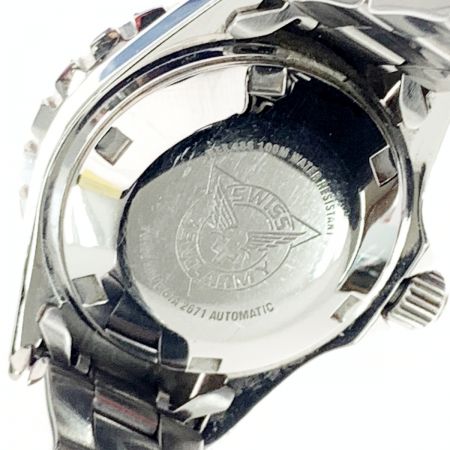  ZENO ARMY ゼノアーミー レディース ダイバー 100M 自動巻き腕時計 REF.486 ブラック x シルバー