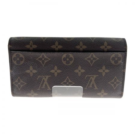  LOUIS VUITTON ルイヴィトン モノグラム ポルトフォイユ フラワー 二つ折り短財布 M62566 ブラウン×レッド