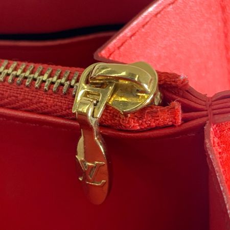  LOUIS VUITTON ルイヴィトン モノグラム ポルトフォイユ フラワー 二つ折り短財布 M62566 ブラウン×レッド