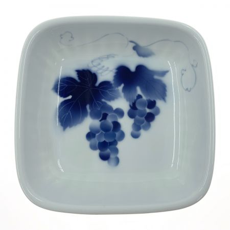  FUKAGAWA　SEIJI　co.,ltd 深川製磁 ブルーワイナリー ペア角大皿 ホワイト x ブルー