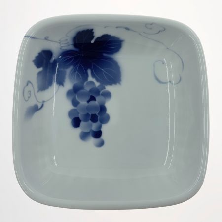  FUKAGAWA　SEIJI　co.,ltd 深川製磁 ブルーワイナリー ペア角大皿 ホワイト x ブルー
