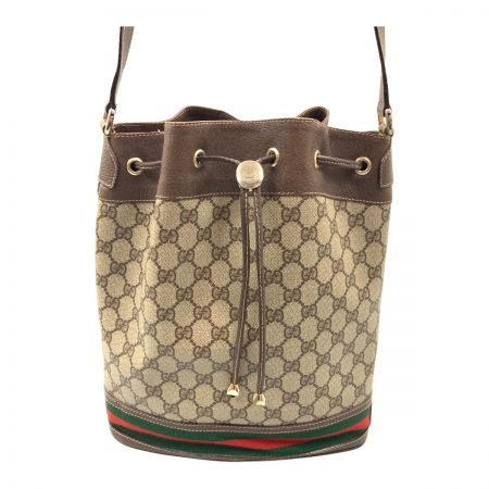  GUCCI グッチ オールドグッチ GG柄 シェリーライン ショルダーバッグ 001-904-2085