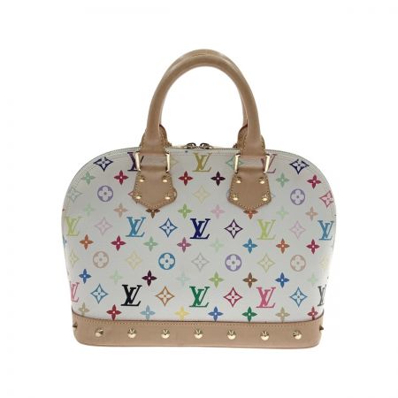  LOUIS VUITTON ルイヴィトン モノグラム マルチカラー アルマ ハンドバッグ M92647 ホワイト