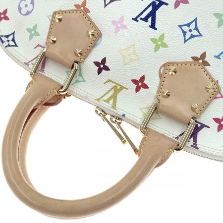  LOUIS VUITTON ルイヴィトン モノグラム マルチカラー アルマ ハンドバッグ M92647 ホワイト