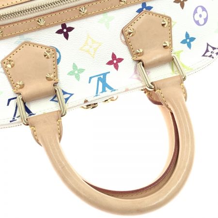  LOUIS VUITTON ルイヴィトン モノグラム マルチカラー アルマ ハンドバッグ M92647 ホワイト