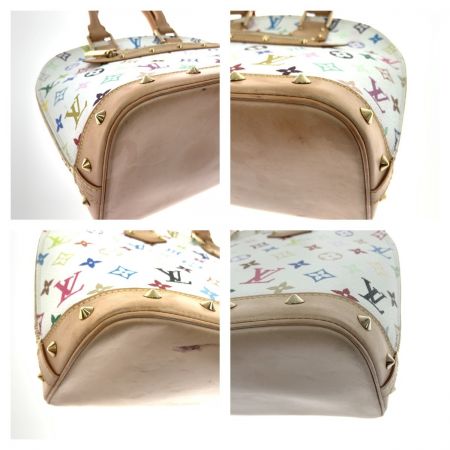  LOUIS VUITTON ルイヴィトン モノグラム マルチカラー アルマ ハンドバッグ M92647 ホワイト