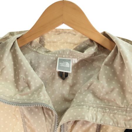  THE NORTH FACE ザノースフェイス スポーツウエア レディース ジップパーカー ドット サイズL NPW11170 ベージュ