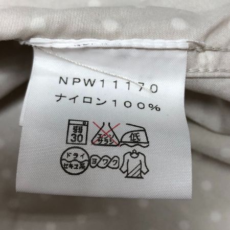  THE NORTH FACE ザノースフェイス スポーツウエア レディース ジップパーカー ドット サイズL NPW11170 ベージュ