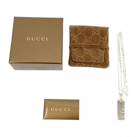  GUCCI グッチ プレート ネックレス SV925 シルバー