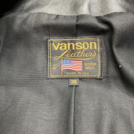  VANSON バンソン シングル ライダース ジャケット USA製 サイズ38 現状渡し