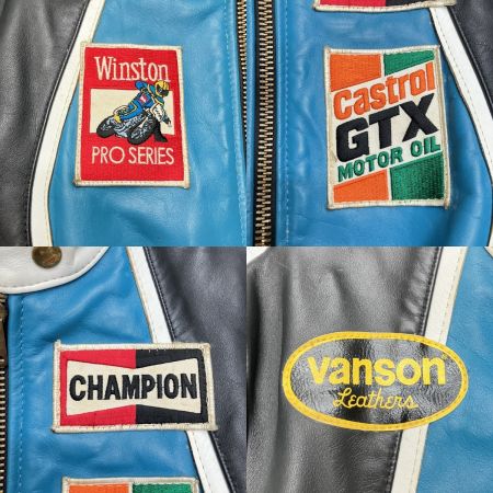 VANSON バンソン シングル ライダース ジャケット USA製 サイズ38 現状渡し