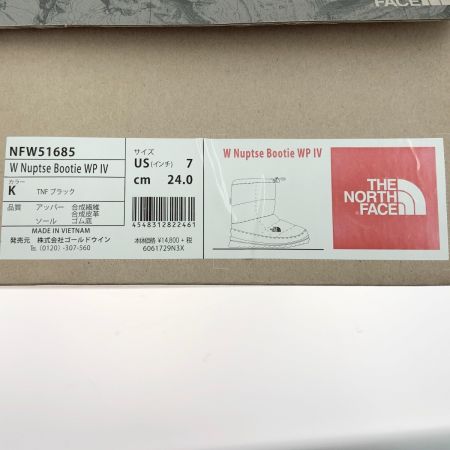  THE NORTH FACE ザノースフェイス ヌプシ ブーティ ブーツ 24cm NFW51685 ブラック