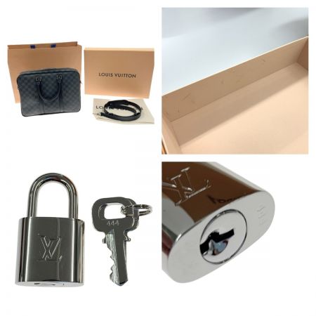  LOUIS VUITTON ルイヴィトン ダミエ グラフィット PDV PM 2WAYバッグ N41478 ブラック