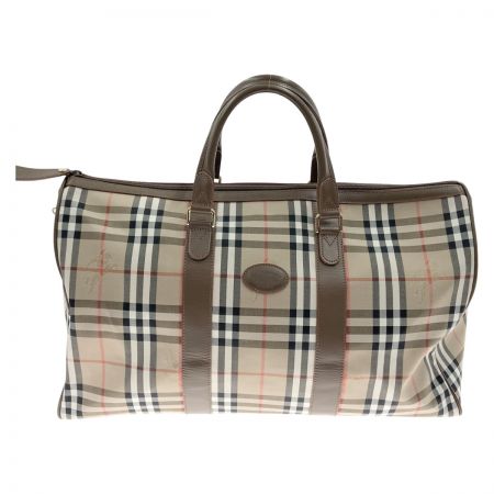  Burberrys バーバリーズ ノバチェック ボストンバッグ ブラウン