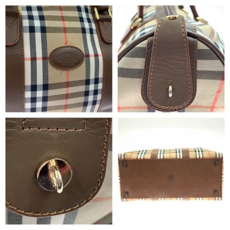  Burberrys バーバリーズ ノバチェック ボストンバッグ ブラウン