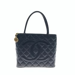 〇〇 CHANEL シャネル 復刻トート レディース トートバッグ A01804 ブラック Bランク