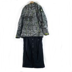 〇〇 MARMOT マーモット スポーツウエア スキーウェア メンズ 上下セット サイズXL MJW-F3014　MJW-F3016P 上カーキ×下黒 Bランク