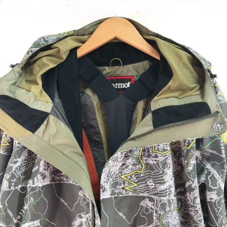  MARMOT マーモット スポーツウエア スキーウェア メンズ 上下セット サイズXL MJW-F3014　MJW-F3016P 上カーキ×下黒