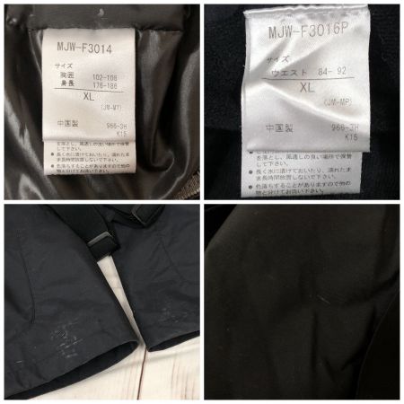  MARMOT マーモット スポーツウエア スキーウェア メンズ 上下セット サイズXL MJW-F3014　MJW-F3016P 上カーキ×下黒