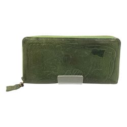 〇〇 Dakota ダコタ アニマーレ ラウンドファスナー 長財布 カーキ 現状渡し Cランク