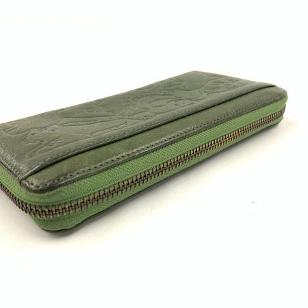  Dakota ダコタ アニマーレ ラウンドファスナー 長財布 カーキ 現状渡し