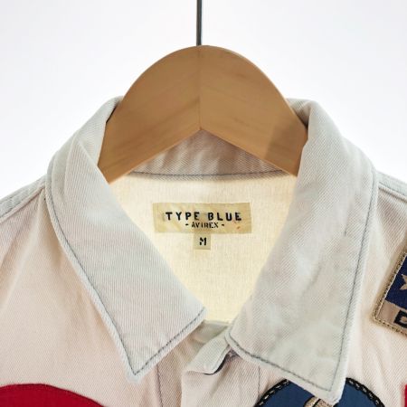  AVIREX アビレックス メンズ デニムジャケット トップガンデニムジャケット サイズM 6112113 ホワイト