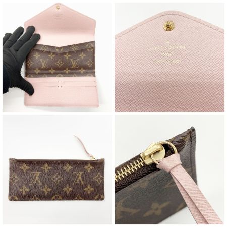  LOUIS VUITTON ルイヴィトン モノグラム ポルトフォイユ ジョセフィーヌ 三つ折り長財布 M41739 ブラウン