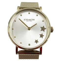 〇〇 COACH コーチ レディース 腕時計 ペリー メッシュ ブレスレット 14503521 ゴールド Bランク