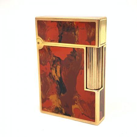  S.T.Dupont エステーデュポン ギャッツビー 漆 マーブル ローラーガスライター ブラウン 現状渡し