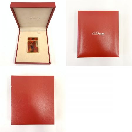  S.T.Dupont エステーデュポン ギャッツビー 漆 マーブル ローラーガスライター ブラウン 現状渡し