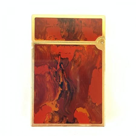  S.T.Dupont エステーデュポン ギャッツビー 漆 マーブル ローラーガスライター ブラウン 現状渡し