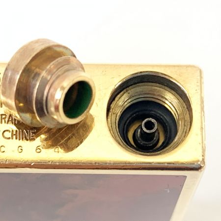  S.T.Dupont エステーデュポン ギャッツビー 漆 マーブル ローラーガスライター ブラウン 現状渡し