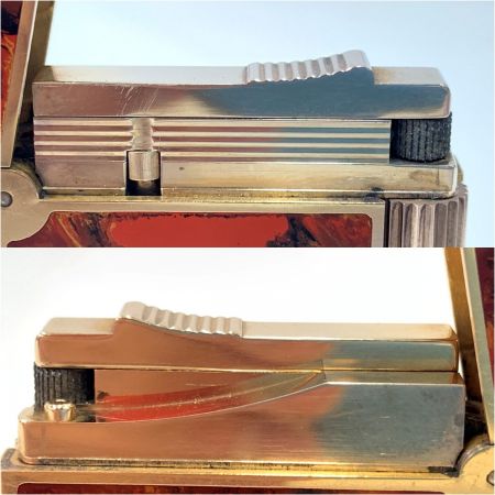  S.T.Dupont エステーデュポン ギャッツビー 漆 マーブル ローラーガスライター ブラウン 現状渡し