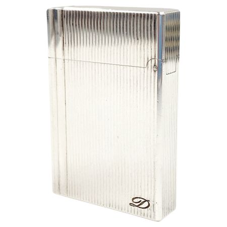  S.T.Dupont エステーデュポン ギャッツビー ローラー式 ストライプ 柄 18137 シルバー 現状渡し 