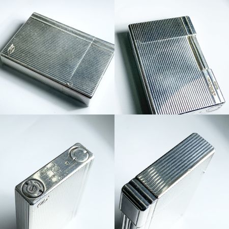  S.T.Dupont エステーデュポン ギャッツビー ローラー式 ストライプ 柄 18137 シルバー 現状渡し 